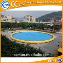 PVC 0.9mm floating swimming pool water pump, inflatable water pool